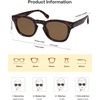 image:imageSOJOS Retro Vintage Polarized Sunglasses Womens Mens 70s 80s Square Panto Style UV400 Shades SJ2662Dark TortoiseBrown