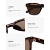 image:imageSOJOS Retro Vintage Polarized Sunglasses Womens Mens 70s 80s Square Panto Style UV400 Shades SJ2662Dark TortoiseBrown