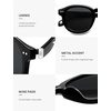 image:imageSOJOS Retro Vintage Polarized Sunglasses for Women Men Classic Square Panto Shades SJ2626BlackGrey
