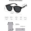 image:imageSOJOS Retro Vintage Polarized Sunglasses for Women Men Classic Square Panto Shades SJ2626BlackGrey