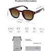 image:imageSOJOS Retro Vintage Polarized Sunglasses for Women Men Classic Square Panto Shades SJ2626Brown TortoiseBrown