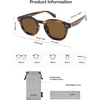 image:imageSOJOS Retro Vintage Polarized Sunglasses for Women Men Classic Square Panto Shades SJ2626Dark GreenCold Brown