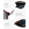 image:imageSOJOS Retro Vintage Polarized Sunglasses for Women Men Classic Square Panto Shades SJ2626TortoiseDark Blue