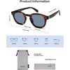 image:imageSOJOS Retro Vintage Polarized Sunglasses for Women Men Classic Square Panto Shades SJ2626TortoiseDark Blue
