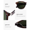 image:imageSOJOS Retro Vintage Polarized Sunglasses for Women Men Classic Square Panto Shades SJ2626TortoiseDark Green