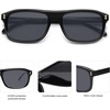 image:imageSOJOS Retro Vintage Polarized Sunglasses for Women Men Trendy Rectangle Womens Mens Shades SJ2290SBlackGrey