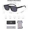 image:imageSOJOS Retro Vintage Polarized Sunglasses for Women Men Trendy Rectangle Womens Mens Shades SJ2290SBlackGrey