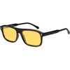 image:imageSOJOS Retro Vintage Polarized Sunglasses for Women Men Trendy Rectangle Womens Mens Shades SJ2290SBlackYellow