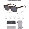image:imageSOJOS Retro Vintage Polarized Sunglasses for Women Men Trendy Rectangle Womens Mens Shades SJ2290SDark TortoiseGrey
