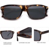 image:imageSOJOS Retro Vintage Polarized Sunglasses for Women Men Trendy Rectangle Womens Mens Shades SJ2290SDark TortoiseGrey
