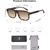 image:imageSOJOS Retro Vintage Polarized Sunglasses for Women Men Trendy Rectangle Womens Mens Shades SJ2290STortoiseBrown