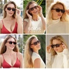 image:imageSOJOS Retro Vintage Polarized Sunglasses for Women Men Trendy Rectangle Womens Mens Shades SJ2290STortoiseBrown