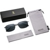 image:imageSOJOS Retro Vintage Rectangle Polarized Sunglasses Mens Womens Classic UV400 Metal Sunnies SJ1215BlackGrey