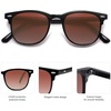 image:imageSOJOS Retro Vintage Square Polarized Sunglasses for Women Men UV Protection Lens TR90 Frame Sunglasses SJ2112BlackDark Brown Grading