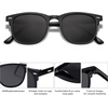 image:imageSOJOS Retro Vintage Square Polarized Sunglasses for Women Men UV Protection Lens TR90 Frame Sunglasses SJ2112BlackGrey