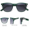 image:imageSOJOS Retro Vintage Square Polarized Sunglasses for Women Men UV Protection Lens TR90 Frame Sunglasses SJ2112GreenGrey Grading