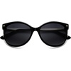 image:imageSOJOS Round Polarized Sunglasses for Women Men Oversized Trendy UV Protection ShadesBlackGrey