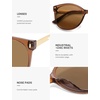 image:imageSOJOS Round Polarized Sunglasses for Women Men Oversized Trendy UV Protection ShadesBrown