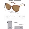 image:imageSOJOS Round Polarized Sunglasses for Women Men Oversized Trendy UV Protection ShadesBrown