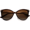 image:imageSOJOS Round Polarized Sunglasses for Women Men Oversized Trendy UV Protection ShadesBrownBrown