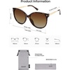 image:imageSOJOS Round Polarized Sunglasses for Women Men Oversized Trendy UV Protection ShadesBrownBrown
