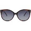 image:imageSOJOS Round Polarized Sunglasses for Women Men Oversized Trendy UV Protection ShadesBrownGrey