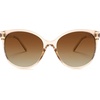 image:imageSOJOS Round Polarized Sunglasses for Women Men Oversized Trendy UV Protection ShadesLight BrownBrown