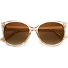 image:imageSOJOS Round Polarized Sunglasses for Women Men Oversized Trendy UV Protection ShadesLight BrownBrown