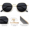 image:imageSOJOS Round Polygon Polarized Sunglasses for Women Men Retro Classic Vintage Panto Octagonal Shades SJ1157Black