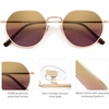 image:imageSOJOS Round Polygon Polarized Sunglasses for Women Men Retro Classic Vintage Panto Octagonal Shades SJ1157Bronze