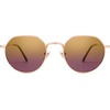 image:imageSOJOS Round Polygon Polarized Sunglasses for Women Men Retro Classic Vintage Panto Octagonal Shades SJ1157Bronze