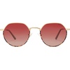 image:imageSOJOS Round Polygon Polarized Sunglasses for Women Men Retro Classic Vintage Panto Octagonal Shades SJ1157Burgundy