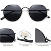 image:imageSOJOS Round Polygon Polarized Sunglasses for Women Men Retro Classic Vintage Panto Octagonal Shades SJ1157Grey