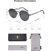 image:imageSOJOS Round Polygon Polarized Sunglasses for Women Men Retro Classic Vintage Panto Octagonal Shades SJ1157Grey