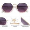 image:imageSOJOS Round Polygon Polarized Sunglasses for Women Men Retro Classic Vintage Panto Octagonal Shades SJ1157Violet