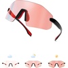 image:imageSOJOS Running Sunglasses for Women amp Men Lightweight TR90 Frameless UV400 Wraparound Sports Goggles SJ2352BlackRed