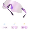 image:imageSOJOS Running Sunglasses for Women amp Men Lightweight TR90 Frameless UV400 Wraparound Sports Goggles SJ2352Purple