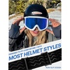 image:imageSOJOS Ski Goggles Men Women Anti Fog OTG Snowboard Glasses UV400 Protection Winter Sports Goggles SJ2690BlueWhite