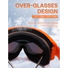 image:imageSOJOS Ski Goggles Men Women Anti Fog OTG Snowboard Glasses UV400 Protection Winter Sports Goggles SJ2690Orange