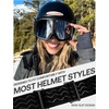 image:imageSOJOS Ski Goggles Men Women Anti Fog OTG Snowboard Glasses UV400 Protection Winter Sports Goggles SJ2690SilverBlack