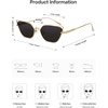 image:imageSOJOS Small Cateye Sunglasses Fashion Narrow Fun Designer Sun Glasses SJ1127AGold  Black