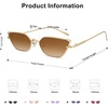 image:imageSOJOS Small Cateye Sunglasses Fashion Narrow Fun Designer Sun Glasses SJ1127AGoldBrown