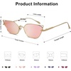 image:imageSOJOS Small Cateye Sunglasses Fashion Narrow Fun Designer Sun Glasses SJ1127AGoldPink