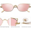 image:imageSOJOS Small Cateye Sunglasses Fashion Narrow Fun Designer Sun Glasses SJ1127AGoldPink