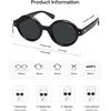image:imageSOJOS Small Retro Round Polarized Sunglasses for Women Men 80s 90s Vintage Hippie Sunnies SJ2602BlackGrey