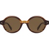 image:imageSOJOS Small Retro Round Polarized Sunglasses for Women Men 80s 90s Vintage Hippie Sunnies SJ2602Brown PatternBrown