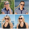 image:imageSOJOS Small Retro Round Polarized Sunglasses for Women Men 80s 90s Vintage Hippie Sunnies SJ2602Brown PatternBrown