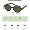 image:imageSOJOS Small Retro Round Polarized Sunglasses for Women Men 80s 90s Vintage Hippie Sunnies SJ2602TortoiseGreen