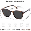image:imageSOJOS Small Round Classic Polarized Sunglasses for Women Men Vintage Style UV400 Lens MAY SJ2113Amber TortoiseGrey