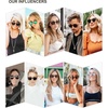 image:imageSOJOS Small Round Classic Polarized Sunglasses for Women Men Vintage Style UV400 Lens MAY SJ2113BrownGradient Brown